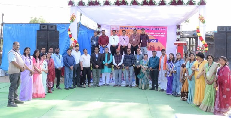 पीएम श्री सेजेस घरघोड़ा में “आरोहण” की शानदार प्रस्तुति — प्रतिभा, संस्कृति और सम्मान का भव्य संगम